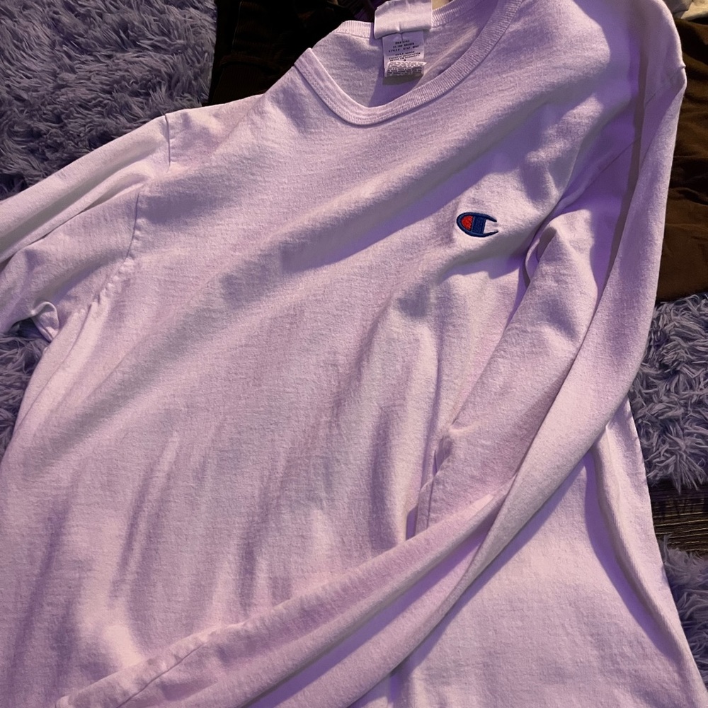 Champion Long Sleeve TShirt Large Mens